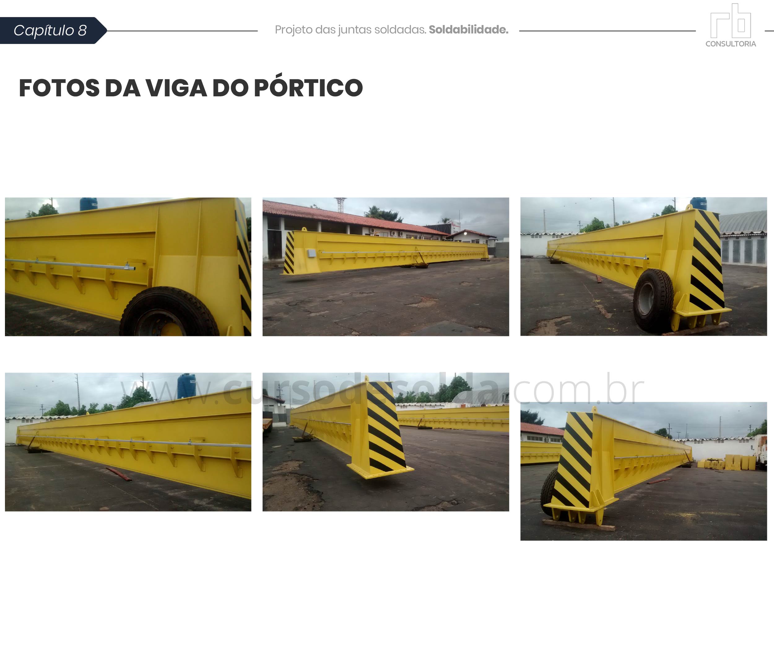 Fotos da viga do pórtico